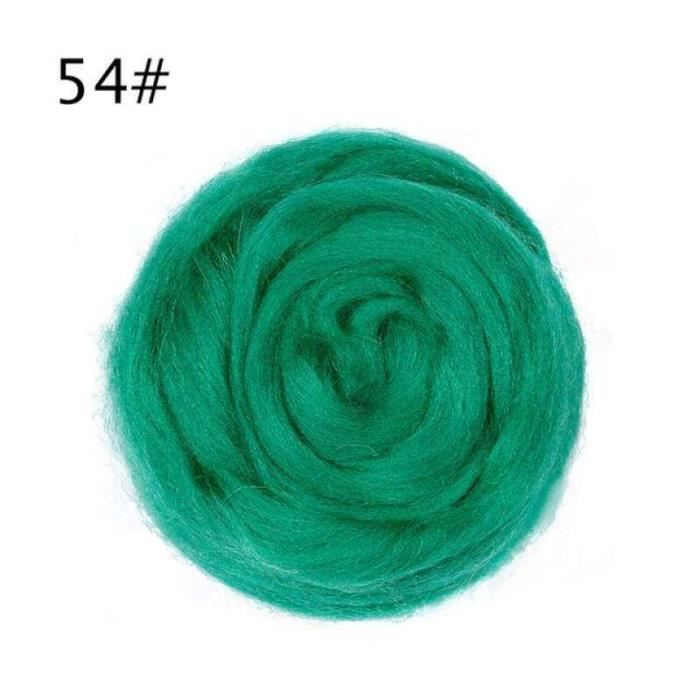 540g De Laine Mérinos En Ruban - Tons Verts - Pour Feutrage, Filage, Tissage