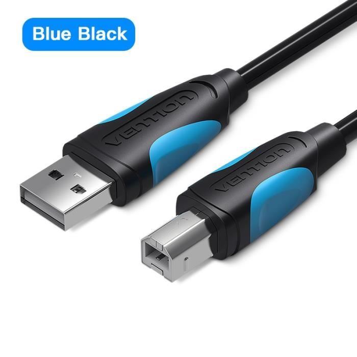 Câble USB 2.0 Type A Mâle Vers B Mâle – 1 Mètre Pour Imprimante