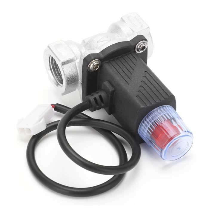Électrovanne 12V Normalement Fermée - 1/4 Pouce NPT - Aluminium - Pour Air, Eau, Gaz