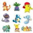 50 pièces Stickers autocollants de Animés Pokemons étanche  pour bagages ordinateur portable-1
