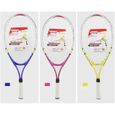 Raquette de tennis pour enfant en alliage d'aluminium - Augmente la zone de frappe - Légère et flexible - Convient pour les débu,735-1