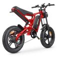 Vélo électrique HIDOES B6 - 1200W - Batterie 48V15Ah - 20*4.0”- Suspension et freins hydrauliques - Shimano 7 Vitesse-1