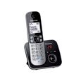 Téléphone sans fil avec répondeur Panasonic KX-TG6821 - écran large et touches rétro-éclairées - noir-1