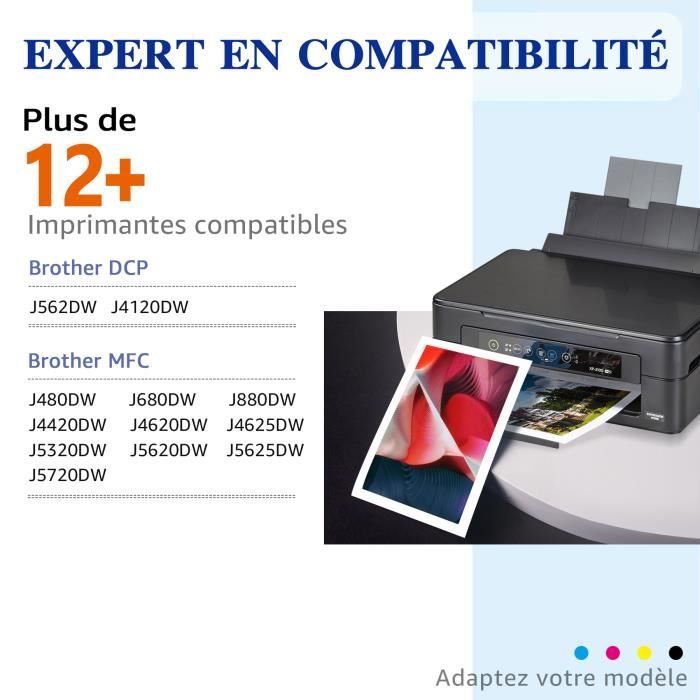 JARBO LC223 Cartouche Remplacer pour Brother LC223 pour Brother DCP-J562DW  DCP-J4120DW MFC-J5320DW MFC-J880DW MFC-J5620DW MFC-J5519