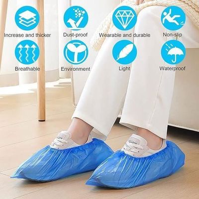 6 Paires De Couvre-chaussures Jetables Noirs Réutilisables - 40x15 Cm - Pour Maison, Bureau, Visites