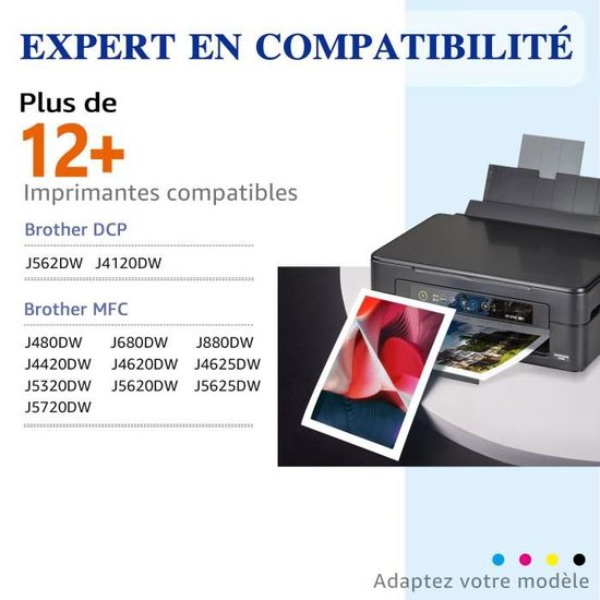 Multipack compatibles brother lc223 xxl (22 cartouches bk/c/m/y)