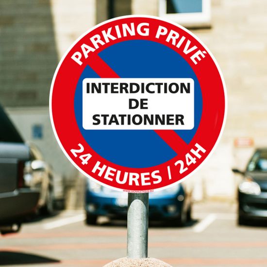 Cartello Parcheggio Privato – Divieto Di Sosta, 230 Mm, In Alluminio Dibond 3 Mm, Stampa Digitale, Prodotto In Francia