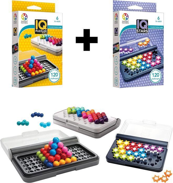 Lot De 16 Puzzles Métal IQ – Jeu De Patience Adulte/Enfant 6+ – Cartes Solutions Incluses