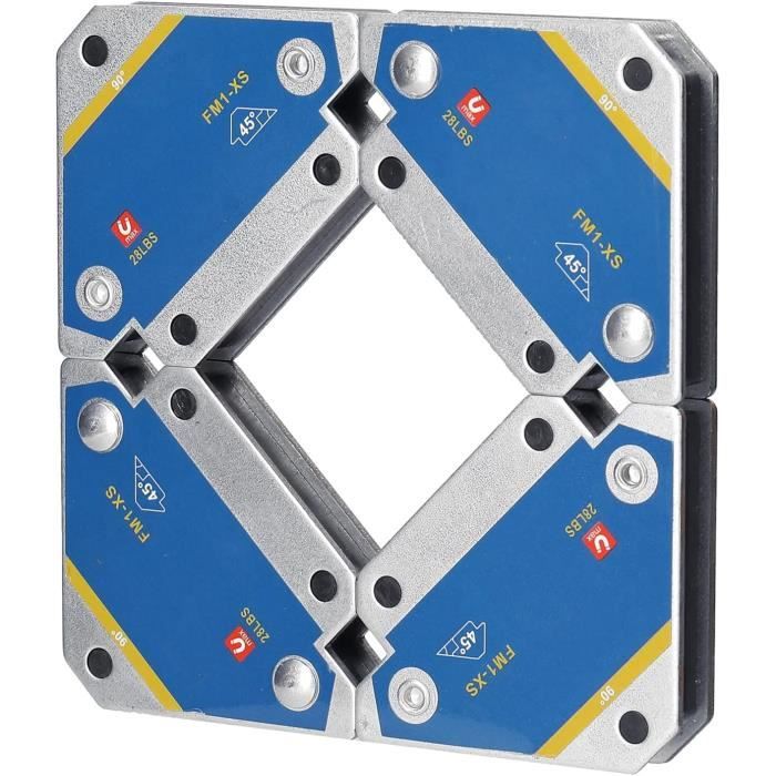 Aimant Soudure Angle(4 pièces) Fixateur de Soudage Magnétique 45