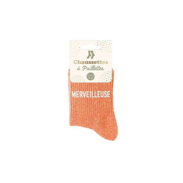 Chaussette Paillette Message Chaussettes Femme Lapin Pour Femme