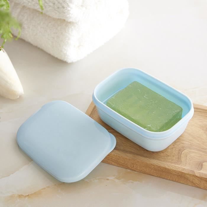 Boîte à Savon Voyage Étanche - Portable, Couvercle - 7x4.5x11cm - Pour Maison, Camping