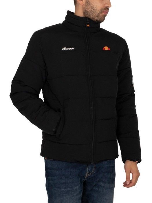 Ellesse puffer jacket black best sale