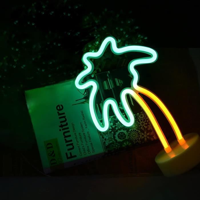 Enseigne Lumineuse NIWWIN Néon LED – Forme Flamant Rose, Décoration Murale USB