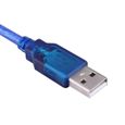 AYNEFY Câble USB de voiture Outil de balayage de scanner de câble USB OBD2 de voiture pour KKL 409.1 bleu-2