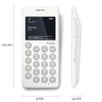 Punkt. MP01 Téléphone Portable Minimaliste (Simple, Débloqué, 2G, avec Touches, sans Internet, Micro-SIM, Nano SIM) - Blanc-2