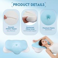 Coussin Orthopédique Dormeur Oreiller Ergonomique Mémoire Forme 63x37cm - Pour Nuque Et Dos | Maxentico Oreiller Anti Ronflement Et Apnée Positionnelle