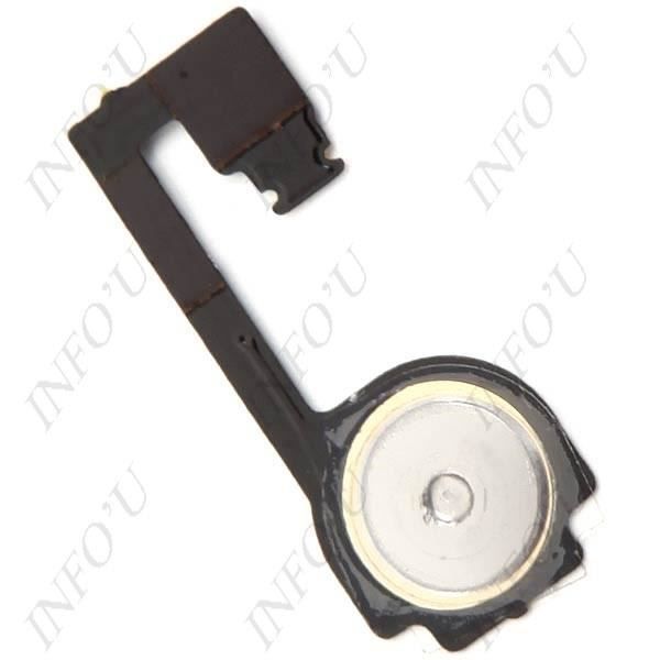Bouton Home (TouchID) De Remplacement Pour IPhone 4 Noir - Pièce Neuve