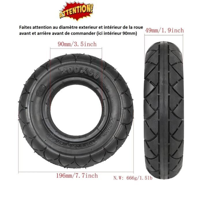 Pneu De Scooter Elétrico De 8 Polegadas 200X50 Traseiro Sólido Para Speedway RUIMA Mini 4 PRO