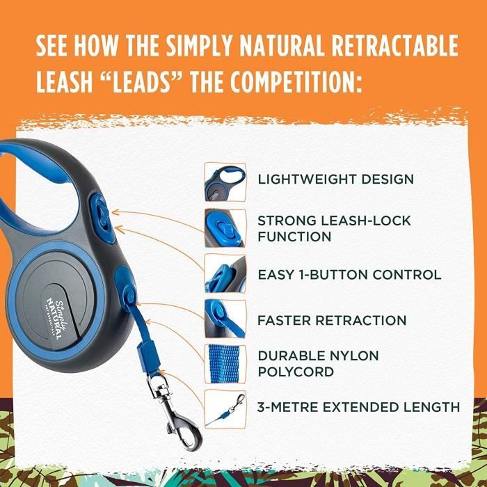 Nouvelle Laisse Rétractable Automatique Pour Chien De 3 Mètres Avec