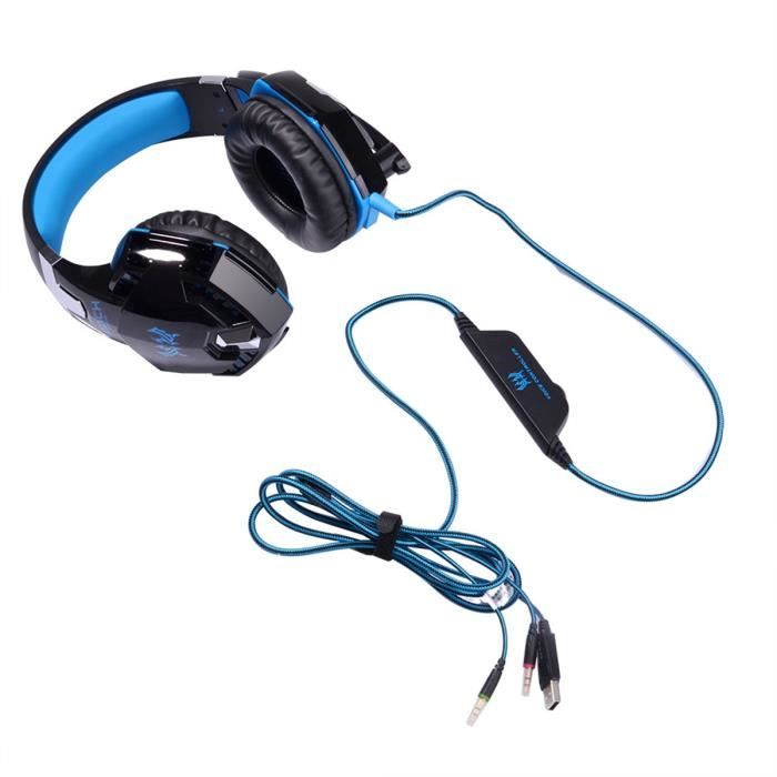 Gaming Casque Micro Casque Filaire PC PS3 Xbox One Microphone