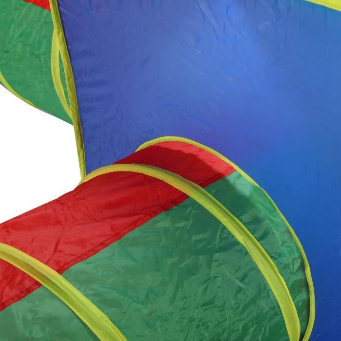 Tente Tunnel En Polyester 1,8 M – Ramper, Jouer, Multicolore, Pour Bébés Dès 3 Mois, Intérieur Et Extérieur