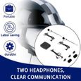 Système de Communication Casque à casque, Intercom 2 Voies Pour Moto, Kit Mains-Libres Avec MP3 et GPS-3