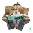 BADABULLE Protège-siège chariot pour enfant, universel, poche de rangement et jouet sensoriel intégrés-3