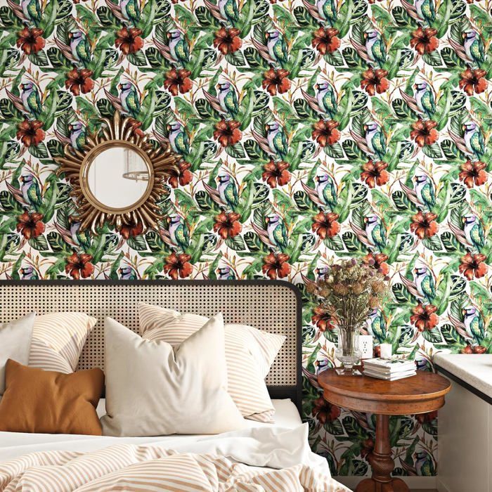 Papier Peint Photo Mural 3D Personnalisé Poissons Tropicaux Poster Non