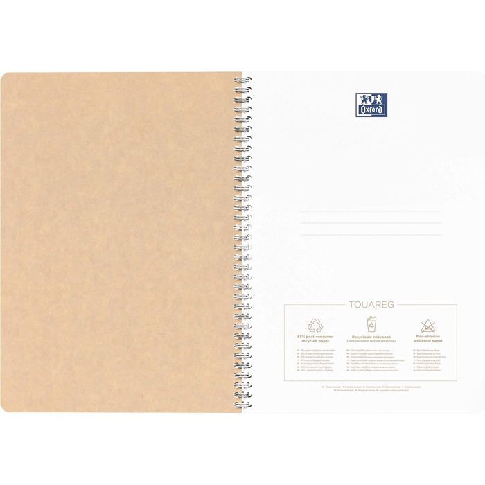 Oxford Touareg Map Map 24x32 Cm Rug 25mm - Kraft Gerecycleerd Met Elastiek