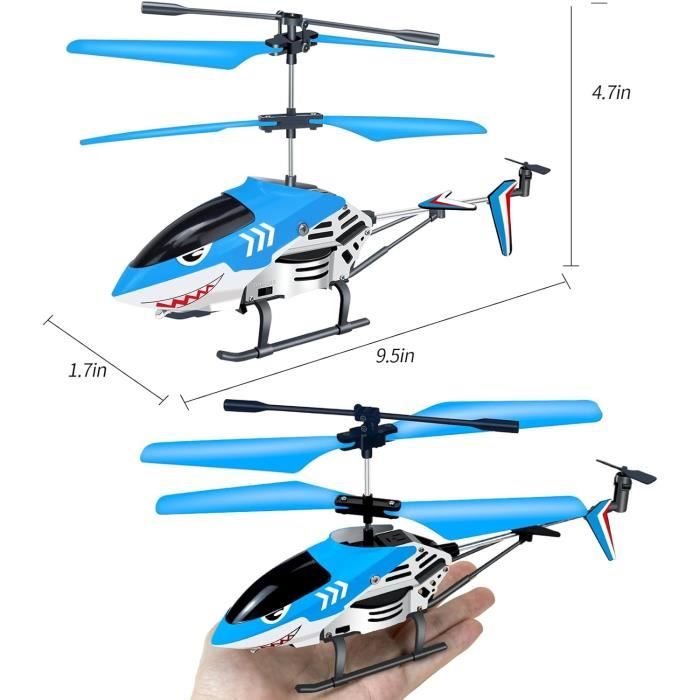 Hélicoptère télécommandé en alliage avec lumière, noir avec charge légère  et modèle de jouet pour enfants résistant aux chutes - Cdiscount Jeux -  Jouets