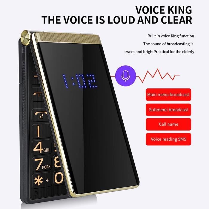 ARAMOX Jouet De Téléphone D'enfant Bébé Lumière Musique Téléphone Portable Simulé Téléphone Portable Jouet Enfants Machine - Jeux - Jouets