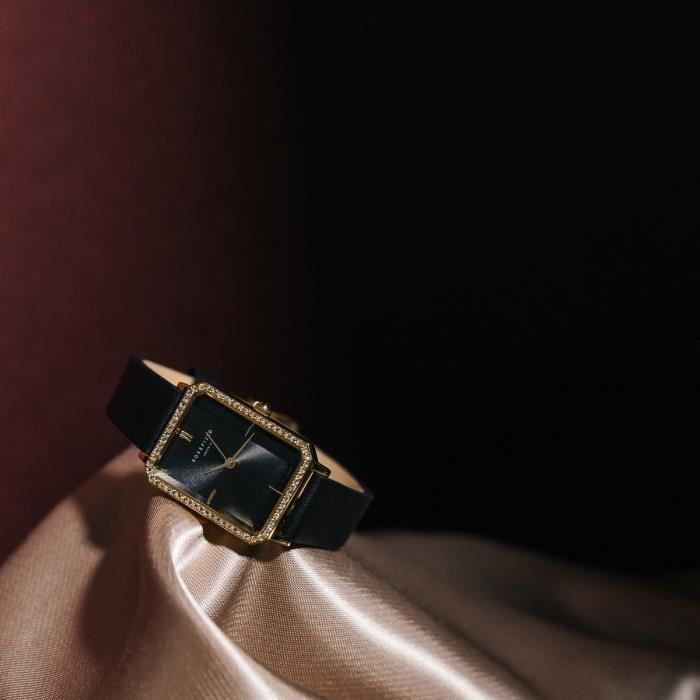 Montre rosefield store noir femme