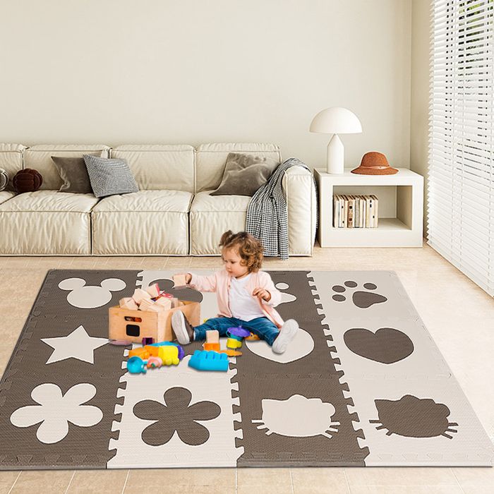Tapis De Jeu Pour Enfants Carte Du Monde Continents Océans, Cocotier