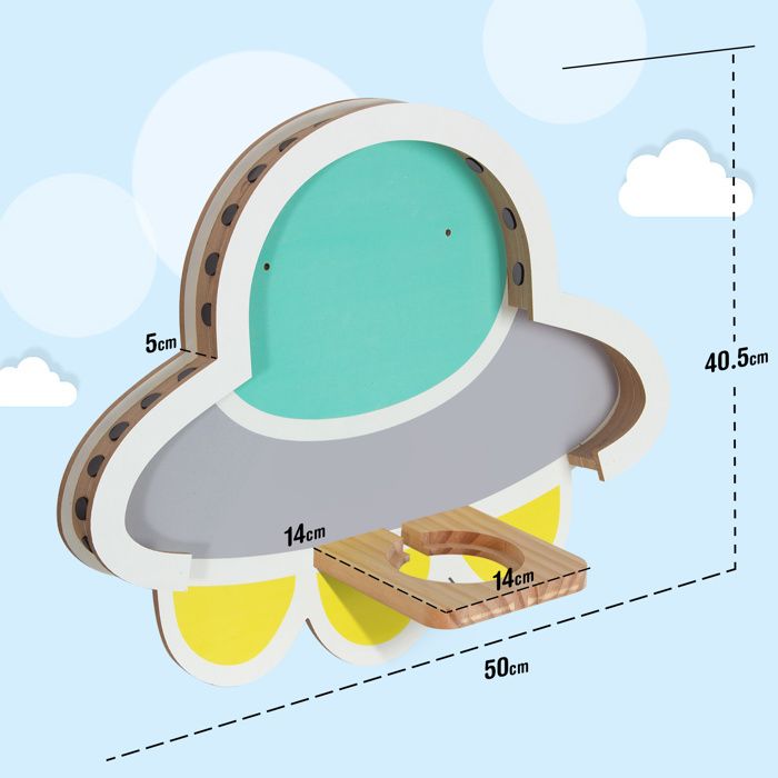 Little Moonshine - étagère Murale Magnétique Pour Toniebox Et Tonies (l