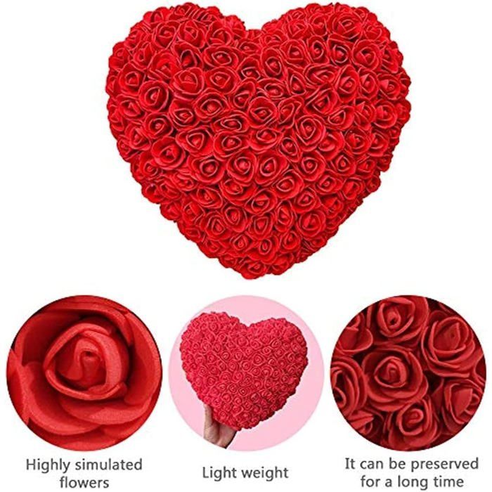 50 Bougies Chauffe-Plat Cœur Rouge/Rose – Romantique Mariage Anniversaire Fête