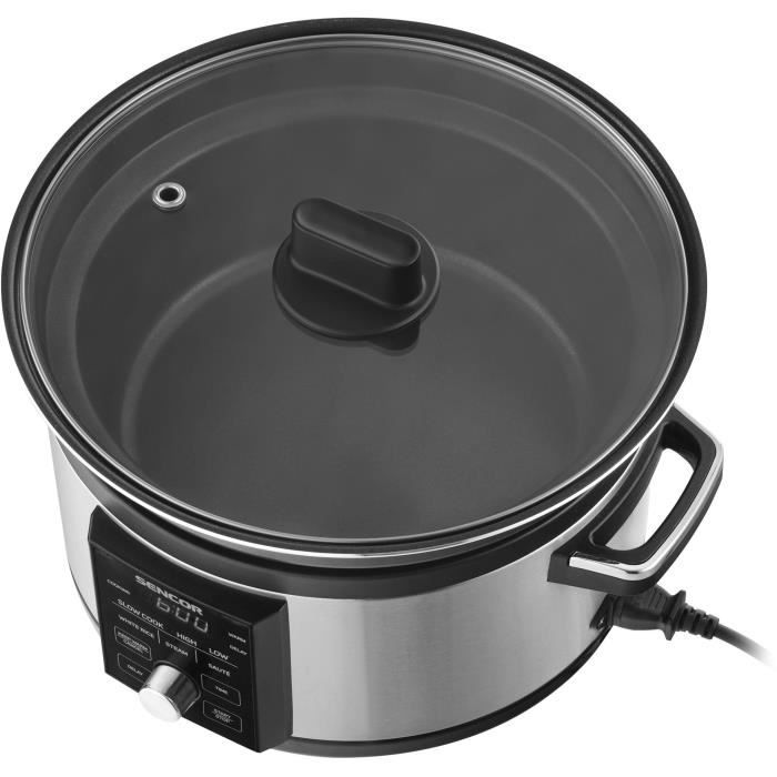 Mijoteuse - sencor - spr 5520ss - 5,5 l - gris / noir SENCOR Pas Cher Mijoteuse - sencor - spr 5520ss - 5,5 l - gris / noir SENCOR Pas Cher