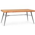 Table Salle A Manger Bois Et Fer Achat Vente Pas Cher