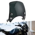 SURENHAP Pare‑brise de moto Déflecteur de Vent Universel PC pour Pare-brise de Moto Rétro, pour Phare de 5 à 7 Pouces, moto bulle-0