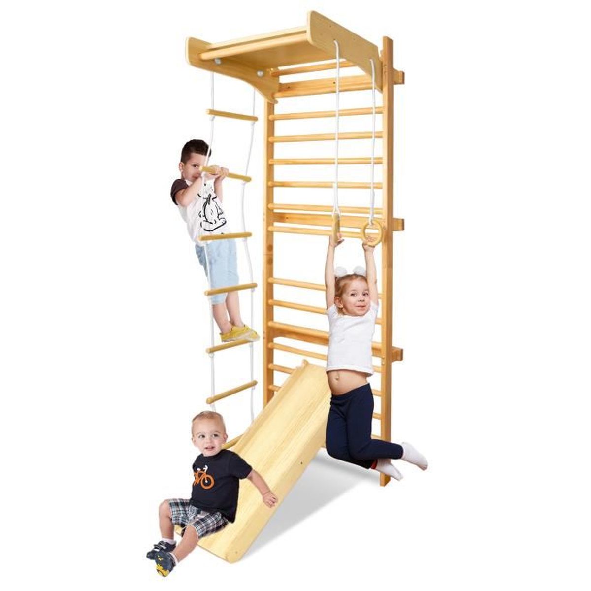 QLS SG-16 Mur d'escalade avec 8 échelons jusqu'à 150 kg