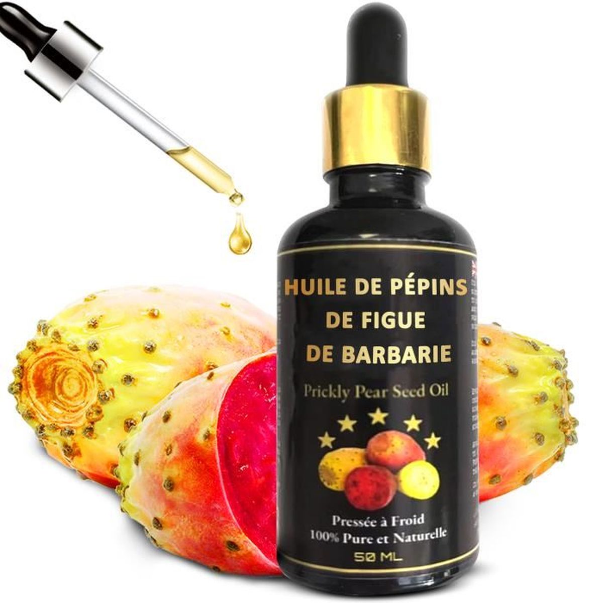Huile de pépins de figue de barbarie pure 50 ml Cdiscount Au quotidien