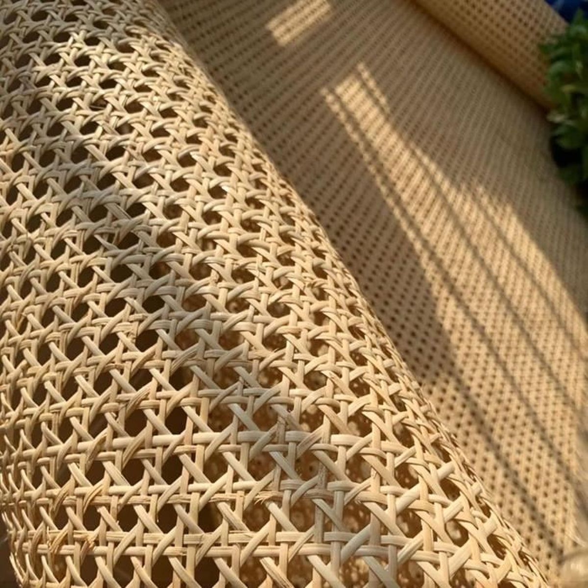 Sangle Cannage Rotin Naturel 1m X 0,4m - Rouleau Tissé Pour DIY Meubles, Armoires, Chaises