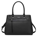 David Jones - Sac à Main Femme Elégant - Cabas Fourre-Tout Cuir PU Porté Epaule Bandoulière - Plusieurs Compartiments - Noir