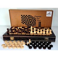 CAPABLANCA DRAFTS - ÉCHECS ET DRAFTS 2 en 1: Jeu d'échecs en Bois de 100 Champs et Dames en Bois de 100 carrés, Jeu de brouillons16 