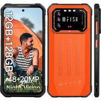 IIIF150 Air1 pro Smartphone Robuste 128Go 6,5'' FHD+ 48MP Caméra + 20MP IR Vision Nocturne Android 12 GPS NFC Double SIM - Orange
