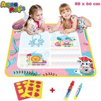 Jeux pour Filles 2 Ans Aqua Magique Doodle 88*60cm Tapis de Jeu pour Bebe 1-3 Ans Princesse Coloriage Magique Peinture pour Enfants 