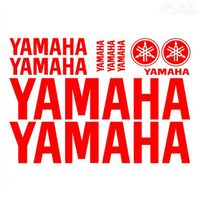 10 stickers YAMAHA – ROUGE – sticker R1 R6 MT FZ8 XJ6 XJR TMAX XMAX YAM400