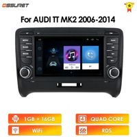 7 "2DIN autoradio Android pour Audi TT 2 MK2 8J 2006-2014 Carplay Autoradio Audio stéréo lecteur multimédia GPS RDS WIFI bluetooth