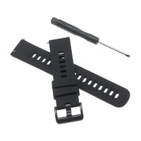 vhbw bracelet compatible avec Amazfit Neo montre connectée - 12 + 8,5 cm silicone noir