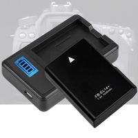 VINGVO chargeur de batterie USB pour EN-EL14 Chargeur de batterie EN-EL14 avec écran LCD pour Nikon D5100 / D3100 / D3200 / D3300 /