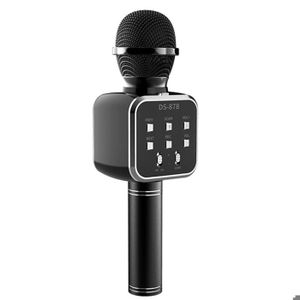 MICROPHONE Microphone avec Jouet interactif e karaoké noir KL